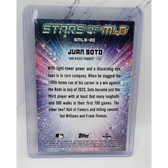 2024 Topps Stars of the MLB SMLB-20 Juan Soto, San Diego Padres - Picture 2 of 4